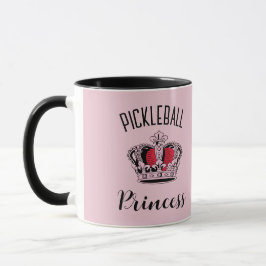 Taza La corona Princesa de Pickleball Rosa