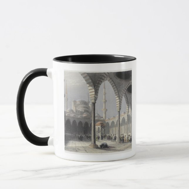 Taza La corte de la mezquita del sultán Achmet, (Izquierda)