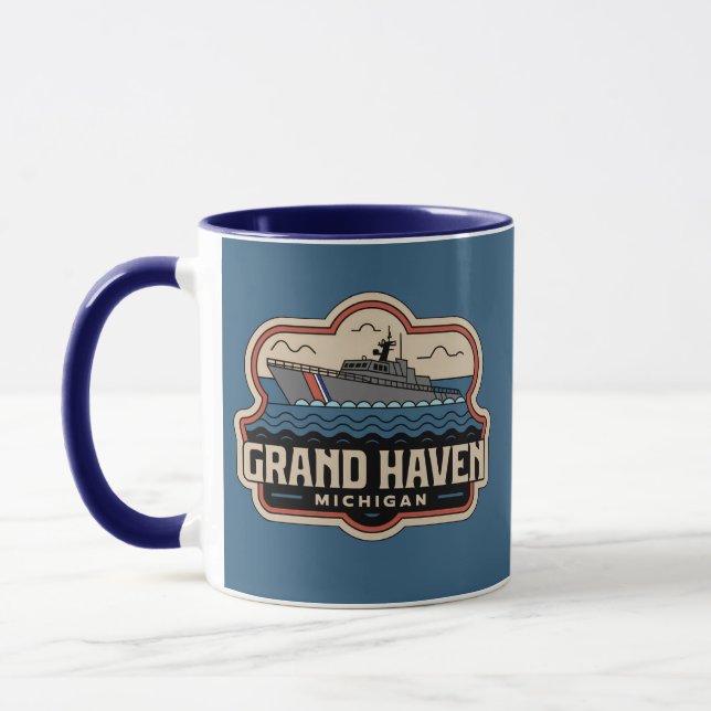 Taza La cosecha de Grand Haven 70 Retro Michigan (Izquierda)