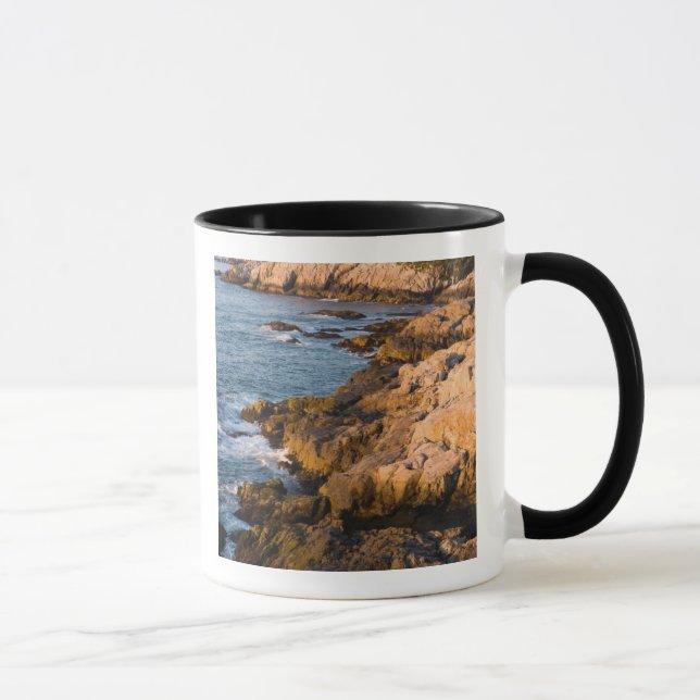 Taza La costa rocosa de Isle au Haut en (Derecha)