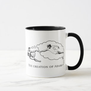 Taza La creación de Adán (dios)
