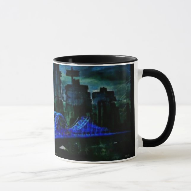 Taza La Crosse Wisconsin futurista (Derecha)