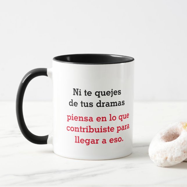 Taza la cruda realidad (Con donut)