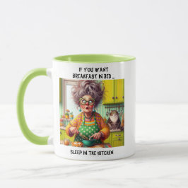 Taza La curiosa anciana Personalizado de la moda hace p
