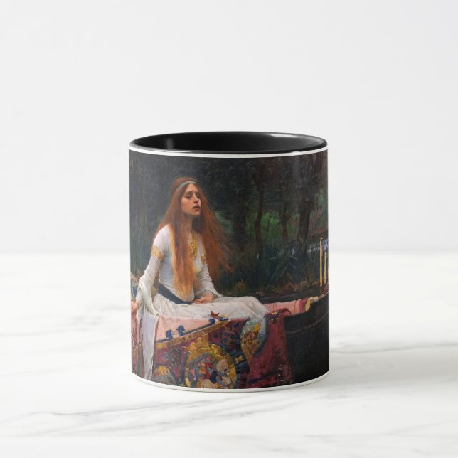 Taza La dama de Shalott por John William Waterhouse (Centro)