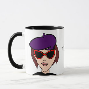 TAZA LA DAMA EDITABLE