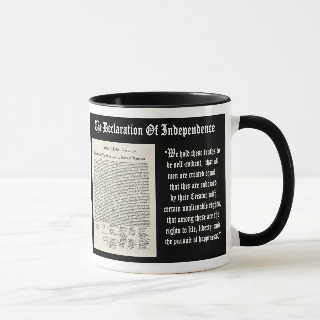 Taza La Declaración de Independencia (Derecha)