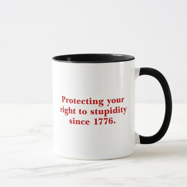Taza La Declaración de Independencia es importante (Derecha)