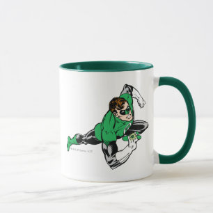 Taza La derecha verde del salto de la linterna