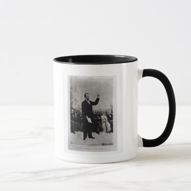 Taza La dirección de Lincoln en Gettysburg, 1895 (Derecha)