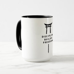Taza La disciplina construye libertad Japanese Torii St