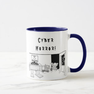 Taza La diversión "H" está para el pirata informátic