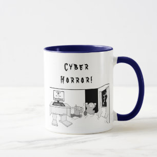 Taza La diversión "H" está para el pirata informático