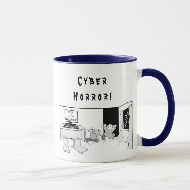 Taza La diversión "H" está para el pirata informático (Derecha)