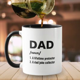 Taza La divertida definición de papá del día del padre