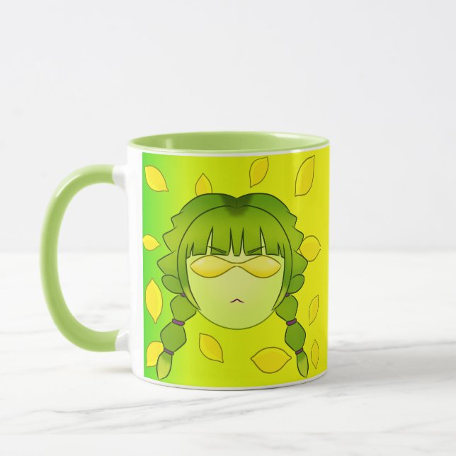 Taza La doble cara verde de Lymoona (Izquierda)