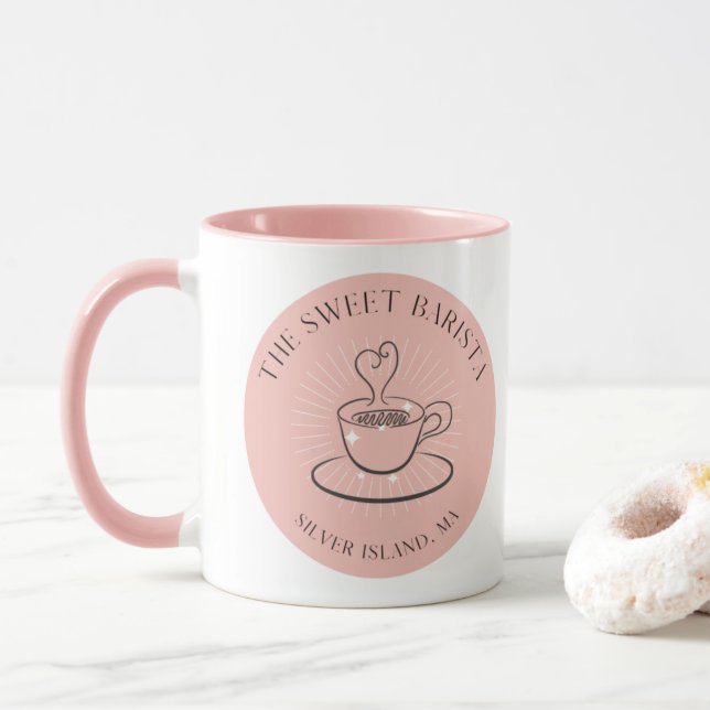 Taza La dulce peluca de Barista (Con donut)