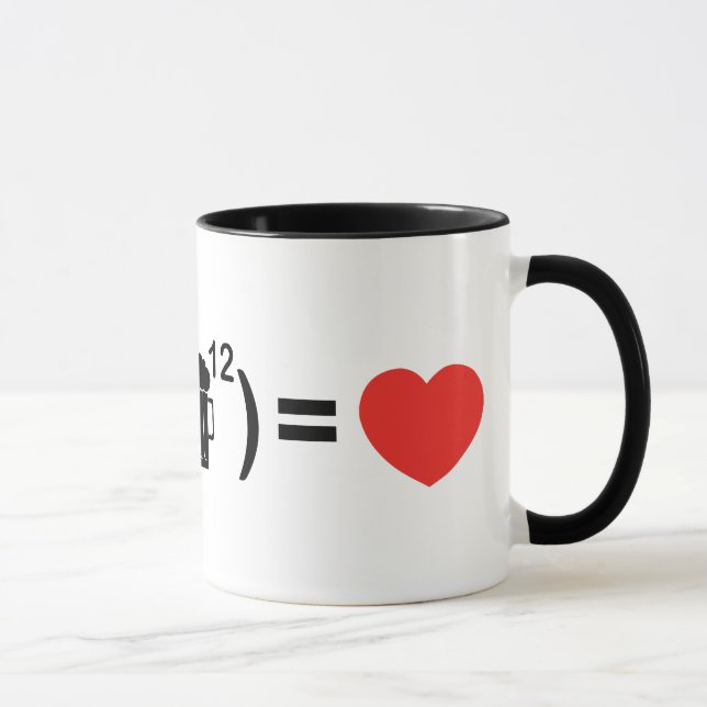 Taza La ecuación del amor para los hombres (Derecha)