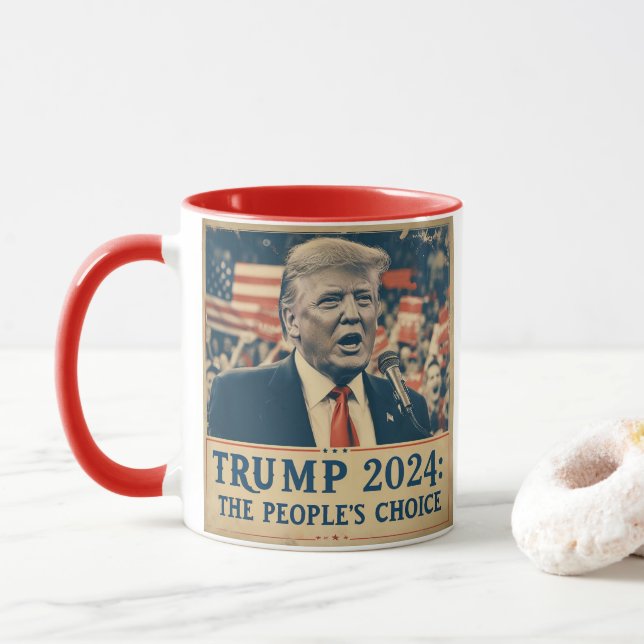 Taza La elección popular de Trump 2024 (Con donut)