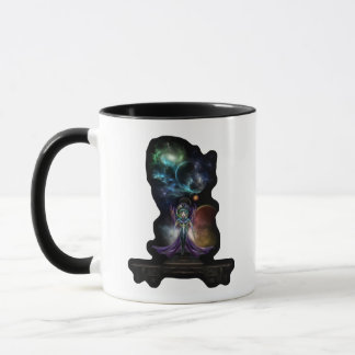 Taza La Elegancia Del Retrato Fractal De Trilia