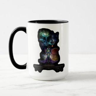Taza La Elegancia Del Retrato Fractal De Trilia
