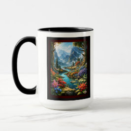 Taza La encantadora tierra de Kalakoff AI Art de Xzendo
