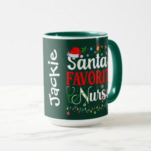 Taza La enfermera favorita de Santa
