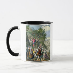 Taza La entrada triunfal de Cristo en Jerusalén, de un