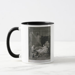 Taza La entrevista de Augustus y de Cleopatra, grabada