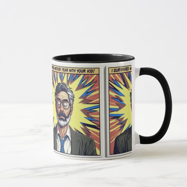 Taza La épica supervivencia del educador (Derecha)
