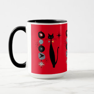 Taza La era retro atómica a mediados del siglo Moderno