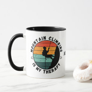 Taza La Escalada De Montaña Es Mi Terapia