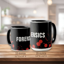 Taza La escena del crimen: forense