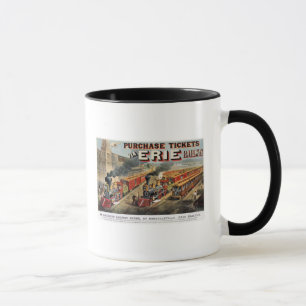 Taza La escena ferroviaria americana en Hornellsville
