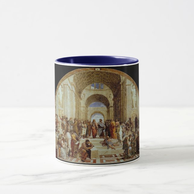 Taza "La escuela de Atenas" de Raphael (alrededor de 15 (Centro)