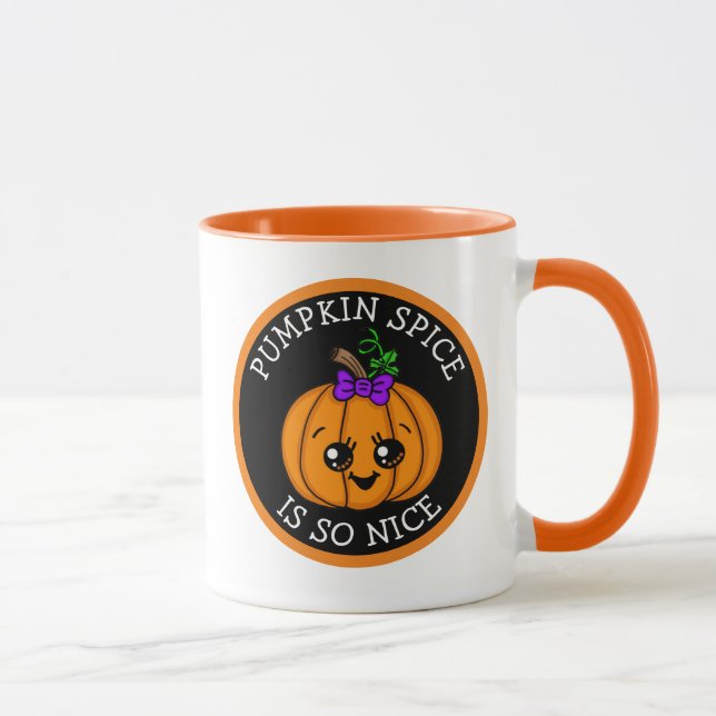 Taza La especia de calabaza es tan agradable Halloween  (Derecha)