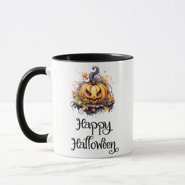 Taza La espeluznante caída de los farolillos de Jack-O  (Izquierda)