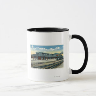 Taza La estación de ferrocarril central de Maine