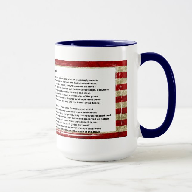 Taza La estrella estampó pancarta (Derecha)