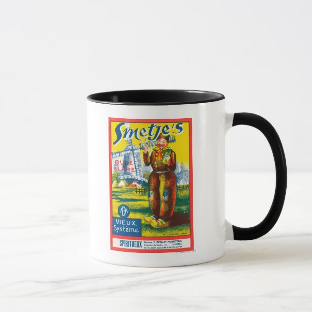 Taza La etiqueta vitivinícola de Smetje (Derecha)