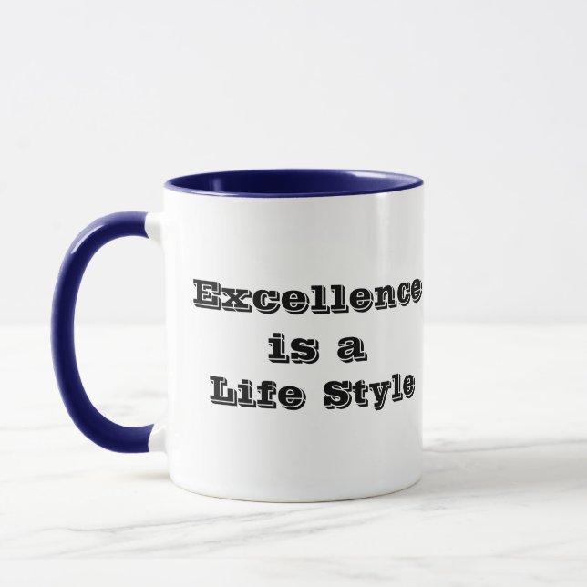 Taza La Excelencia Es Un Regalo De Mug Motivacional Est (Izquierda)
