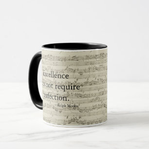 Taza La excelencia no requiere la perfección