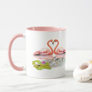 TAZA LA FAMILIA DE FLAMENCOS