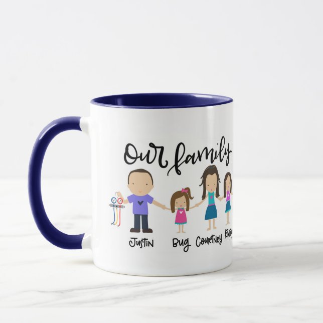 Taza La familia de Justin (Izquierda)