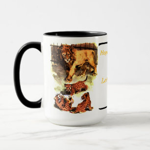 Taza La familia de leones -