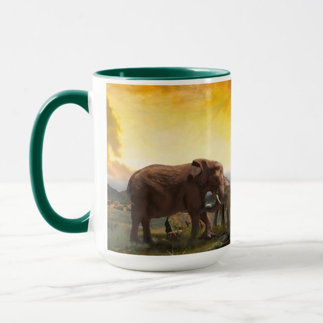 Taza La familia del elefante "Los vínculos que atan" (Izquierda)