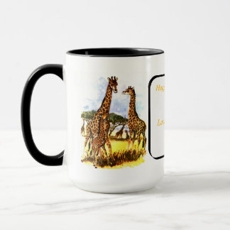 Taza La familia Giraffe -