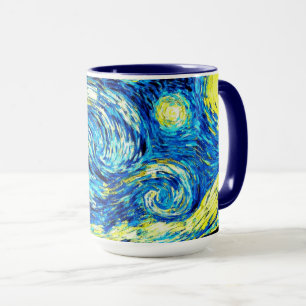 Taza La famosa pintura de Van Gogh, Noche estrellada