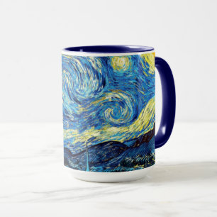 Taza La famosa pintura de Van Gogh, Noche estrellada