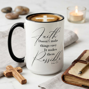 Taza La fe hace posible las cosas